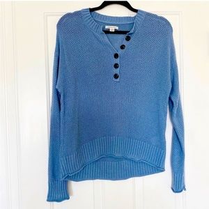 AMERICAN EAGLE I Sz S I Button Henley Knit Sweater